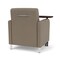 Lesro Siena Lounge Reception Guest Chair W/ Swivel Tablet, 27 in W 29.5 in L 32.5 in H SN1101 - alternate 3